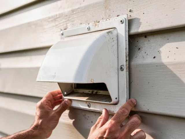 Bristol Dryer Vent Cleaning technician delivering thorough residential dryer vent cleaning service in Bristol